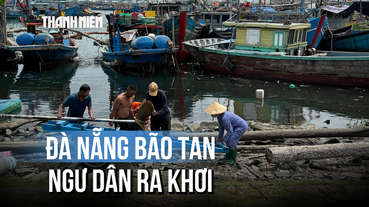 Ngư dân Đà Nẵng tất bật ra khơi sau bão số 10 