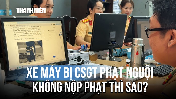 Xe máy đi trên vỉa hè bị CSGT phạt nguội: Không nộp phạt thì sao?