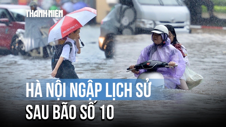 Hà Nội ngập sau bão số 10 (bão Bualoi): ‘9 năm mới ngập lên mức này’
