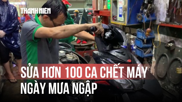 Hà Nội: Nhiều tiệm sửa xe nhận hơn 100 xe chết máy mỗi ngày