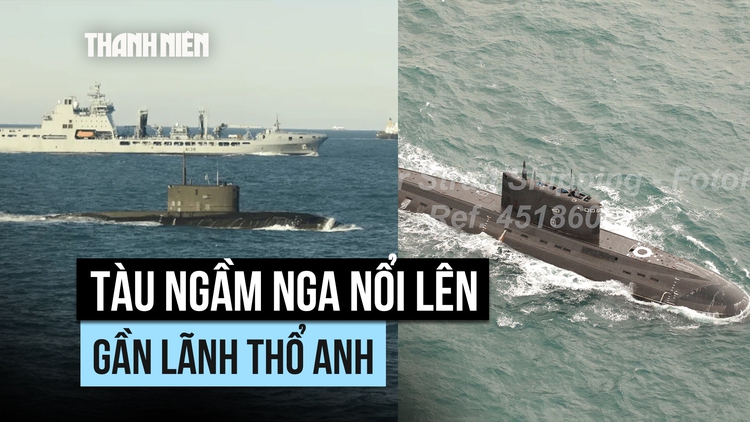 Tàu ngầm Nga gặp sự cố, phải nổi lên gần lãnh thổ Anh?