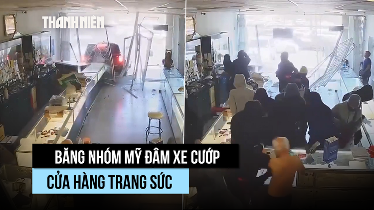 Táo tợn đâm xe cướp tiệm vàng người Việt ở California