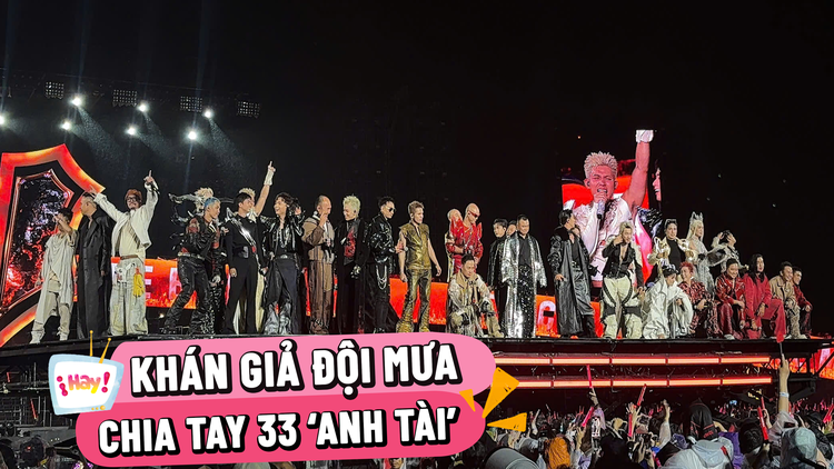 Khán giả đội mưa chia tay 33 ‘Anh tài’ của 'Anh trai vượt ngàn chông gai'