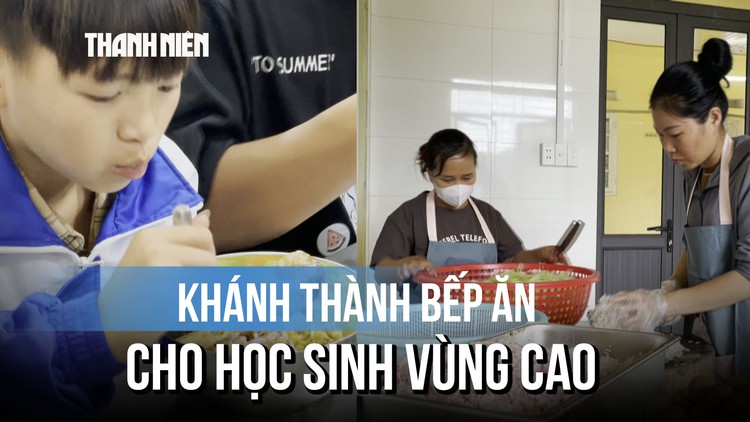 Bếp ăn khang trang cho học sinh vùng cao sau bão Yagi