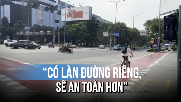 Du khách nước ngoài nói gì về làn xe đạp tách biệt ở TP.HCM?