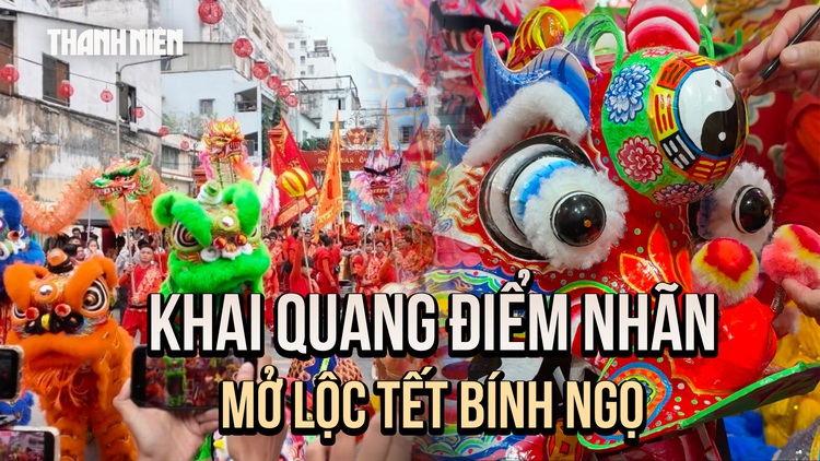 Tết Bính Ngọ 2026: Khai quang điểm nhãn, đánh thức mùa lân sư rồng tại Chợ Lớn