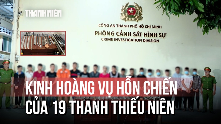 Tạm giữ 19 thanh thiếu niên đuổi đánh nhau gây náo loạn đường phố