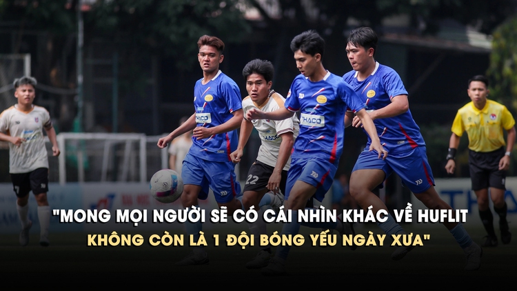 Hậu vệ HUFLIT thừa nhận chủ quan trên thế thắng, quyết đấu Trường ĐH Tôn Đức Thắng để giành vé play-off