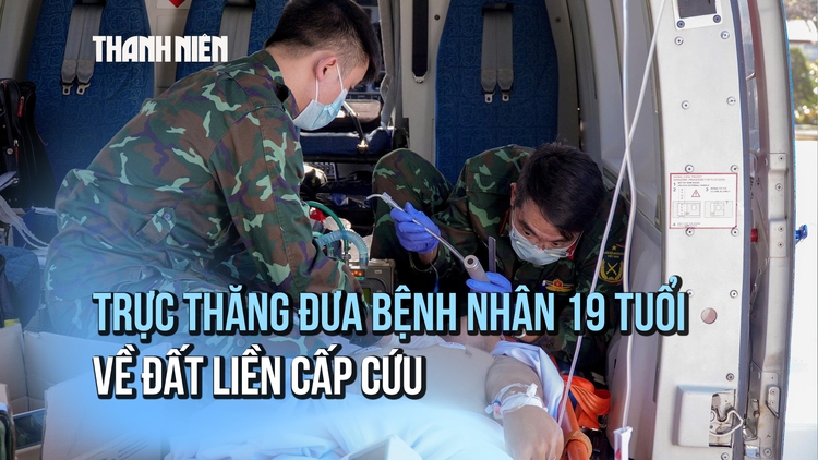 Kích hoạt cấp cứu đường không đưa bệnh nhân nhiễm trùng thần kinh từ đặc khu Trường Sa về đất liền