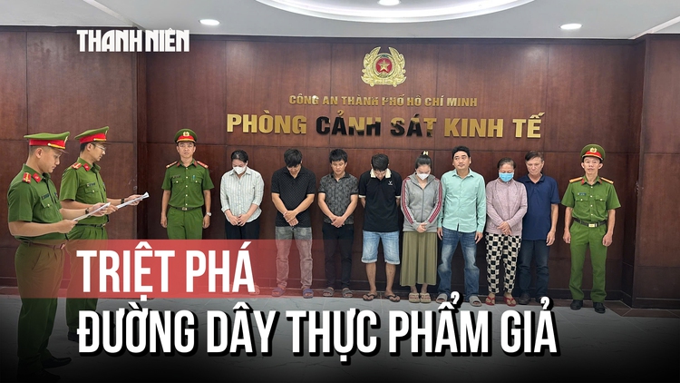 Triệt phá đường dây thực phẩm giả quy mô lớn ở TP.HCM