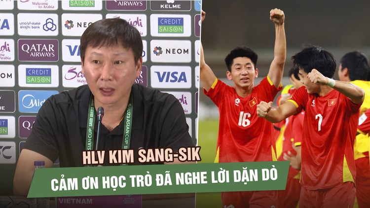 HLV Kim Sang-sik cảm ơn học trò ‘đã nghe lời dặn dò’, HLV U.23 UAE tiếc nuối