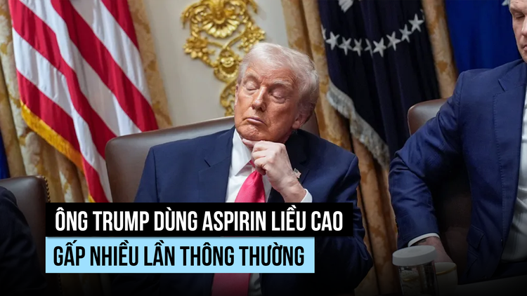 Ông Trump dùng aspirin liều cao hơn thông thường