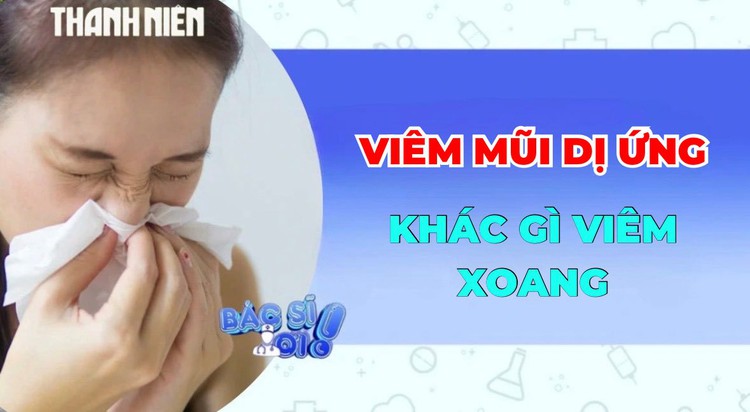 Viêm mũi dị ứng khác gì viêm xoang ?