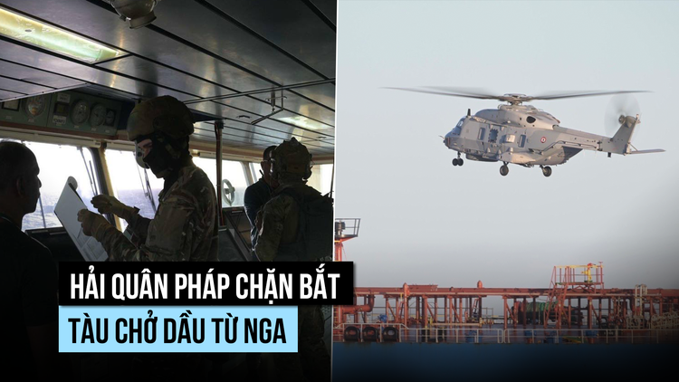 Pháp chặn tàu chở dầu nghi thuộc 'hạm đội ngầm' của Nga