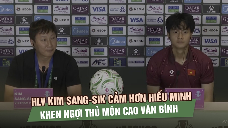 Kim Sang-sik tri ân U.23 Việt Nam sau chiến thắng, Cao Văn Bình là cầu thủ xuất sắc nhất trận