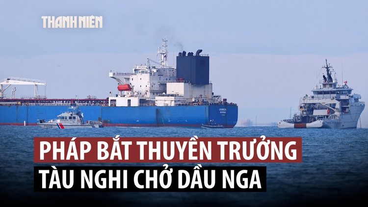 Pháp bắt thuyền trưởng tàu chở dầu nghi thuộc ‘hạm đội ngầm’ Nga