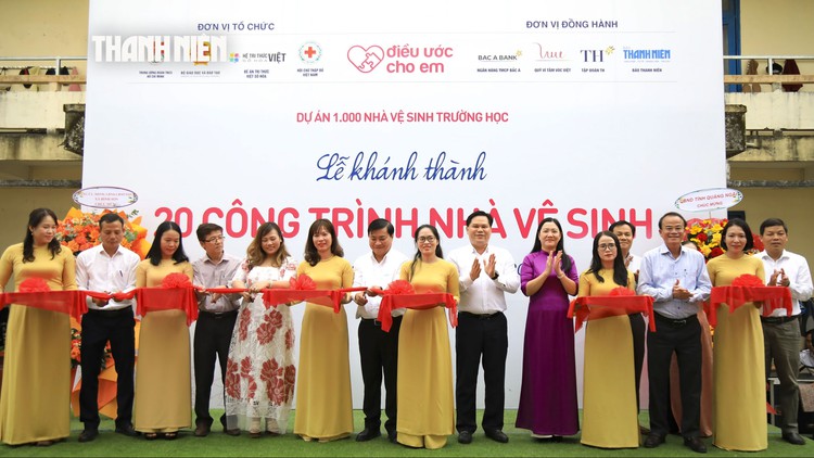 Học sinh Quảng Ngãi đón nhận niềm vui từ 20 công trình  trị giá 1,2 tỉ đồng