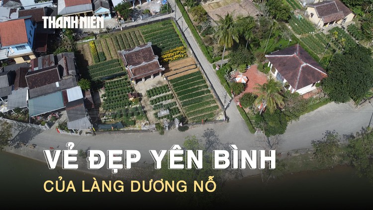 Vẻ đẹp mùa xuân yên bình của làng Dương Nỗ - nơi Bác Hồ từng sinh sống