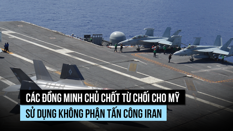 Đồng minh chủ chốt từ chối cho Mỹ sử dụng không phận tấn công Iran
