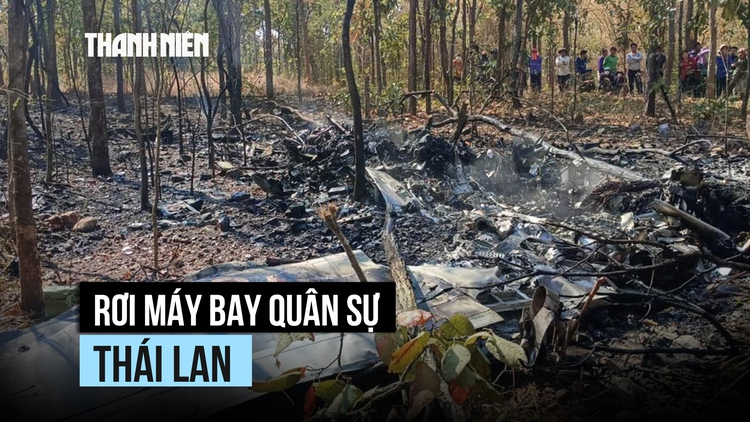 Máy bay không quân Thái Lan rơi, 2 phi công thiệt mạng