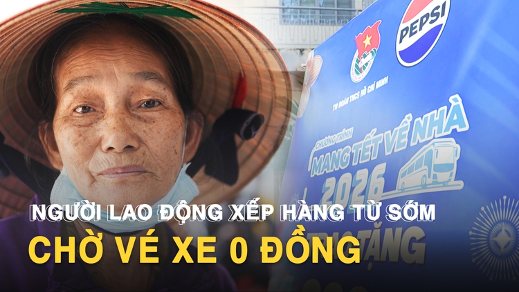 Ngày đầu đăng ký “Mang Tết về nhà”: Người lao động xếp hàng sớm chờ