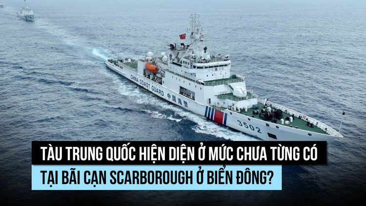 Tàu Trung Quốc hiện diện ở mức độ chưa từng có tại bãi cạn Scarborough?