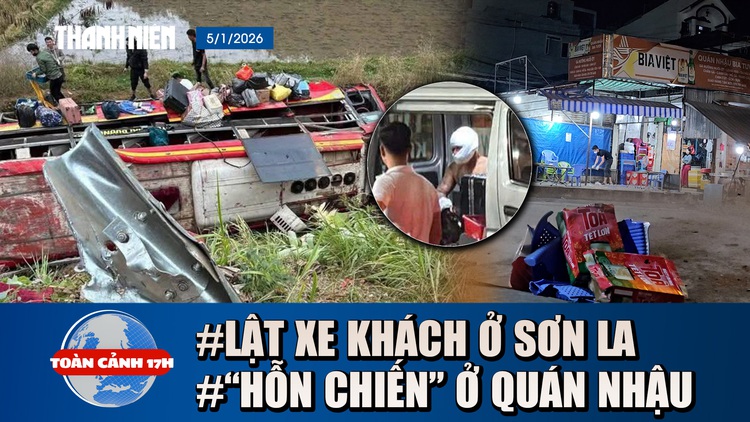 Toàn cảnh 17h: Lời khai tài xế vụ lật xe khách ở Sơn La | 'Hỗn chiến' ở quán nhậu lúc tính tiền