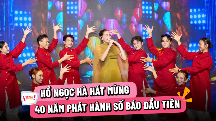 Hồ Ngọc Hà mang sắc xuân rực rỡ hát mừng 40 năm Báo Thanh Niên