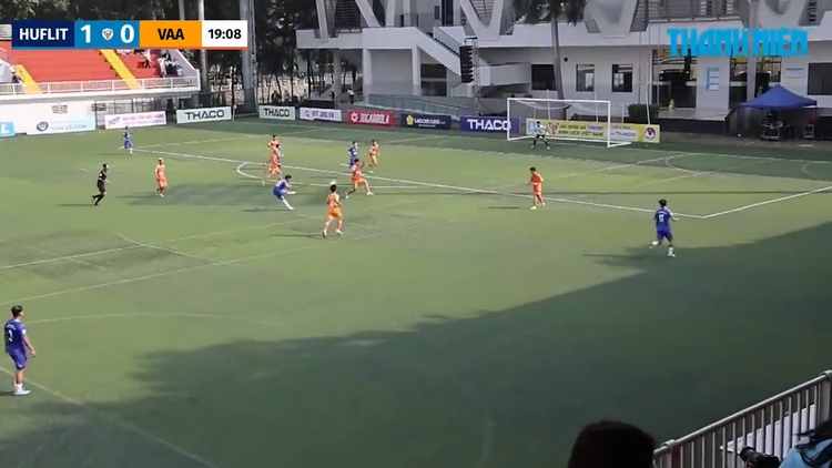 Highlight ĐH Ngoại Ngữ Tin học TP.HCM 2-0 Học viện Hàng Không VN: Siêu phẩm sút xa 