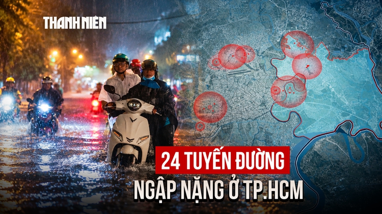 159 điểm ngập ở TP.HCM: Bản đồ 24 tuyến ngập nặng thường xuyên cần lưu ý