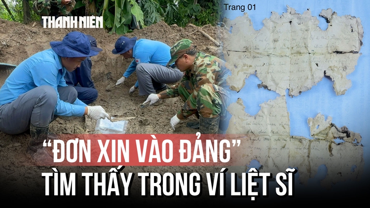 Lá đơn xin vào Đảng trong chiếc ví mục nát giúp tìm lại tên cho người lính ngã xuống