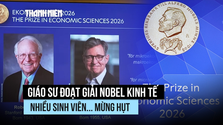 Nobel Kinh tế: Giáo sư được xướng tên vẫn không quên nhiệm vụ