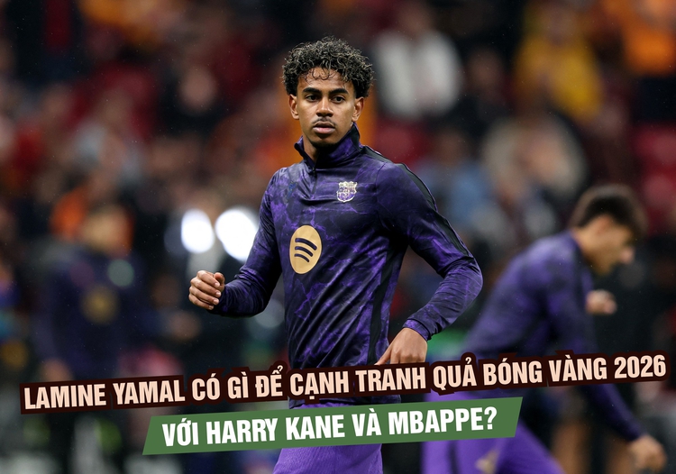 Lamine Yamal có gì để cạnh tranh Quả bóng vàng 2026 với Harry Kane và Kylian Mbappe?