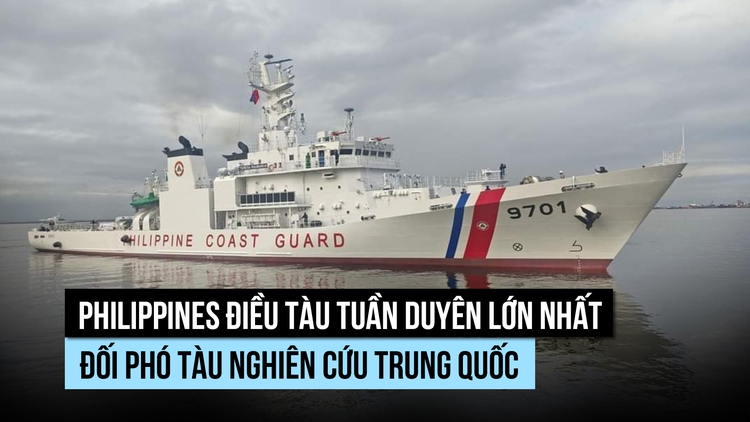 Tàu tuần duyên, máy bay Philippines đối phó tàu nghiên cứu Trung Quốc