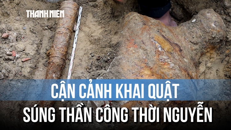Phát hiện súng thần công thời Nguyễn khoảng 200 năm tuổi tại Thành Điện Hải