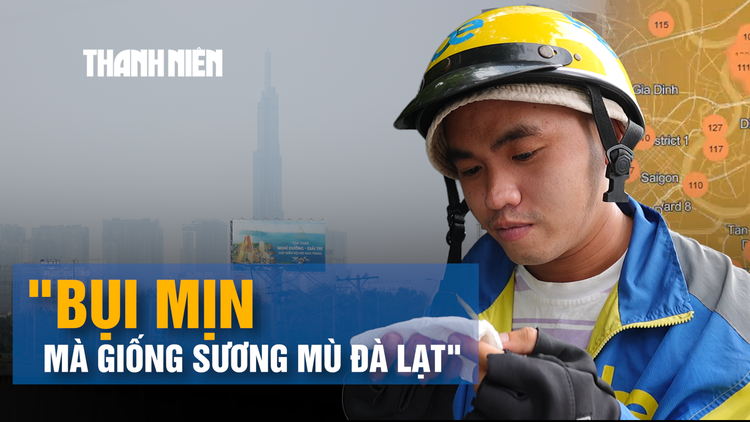 Bầu trời TP.HCM mờ đục, tài xế công nghệ lo hít bụi suốt ngày ngoài đường
