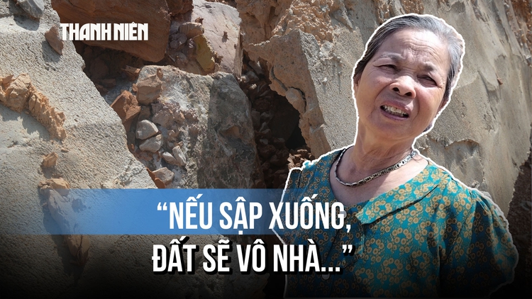 Kè chống sạt lở hơn 57 tỉ đồng ở Thanh Hóa vừa làm xong đã sụt lún, đứt gãy