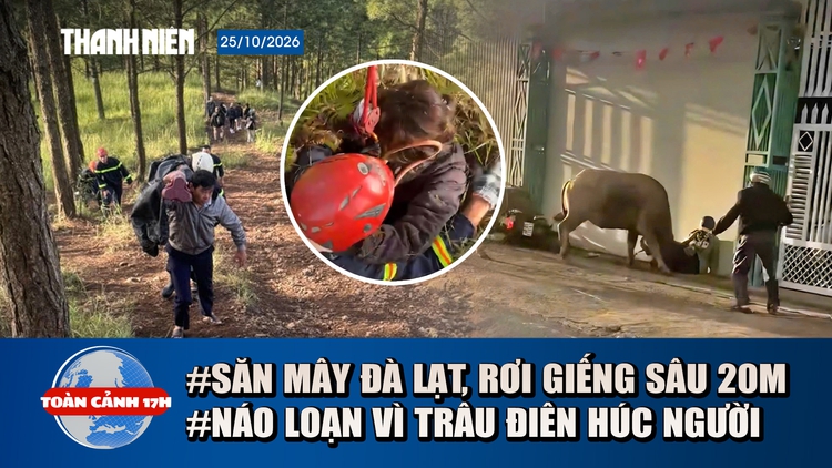 Toàn cảnh 17h: Cứu nữ du khách đi săn mây, rơi giếng sâu 20m | Lý do trâu điên húc người, xông vào rạp cưới