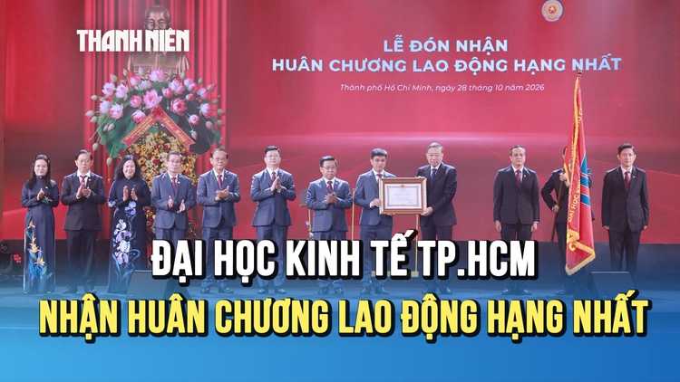 Tổng Bí thư, Chủ tịch nước Tô Lâm trao Huân chương Lao động hạng Nhất cho ĐH Kinh tế TP.HCM