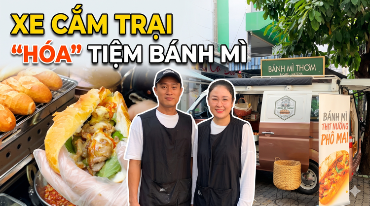 Xe cắm trại Đà Lạt ‘hóa’ tiệm bánh mì ở TP.HCM: Chỉ bán 4 tiếng mỗi ngày