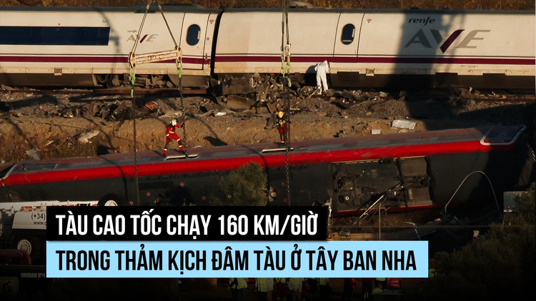 Tàu cao tốc chạy tới 160 km/giờ trong thảm kịch đâm tàu ở Tây Ban Nha