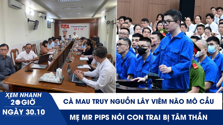 Xem nhanh 20h ngày 30.10: Cà Mau truy nguồn lây viêm não mô cầu | Mẹ Mr Pips nói con trai bị tâm thần