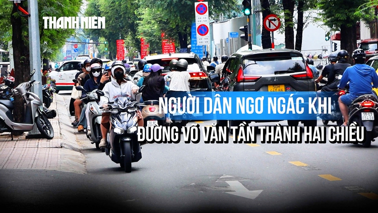 Xe máy được chạy hai chiều trên đường Võ Văn Tần: Người dân bất ngờ nói gì?