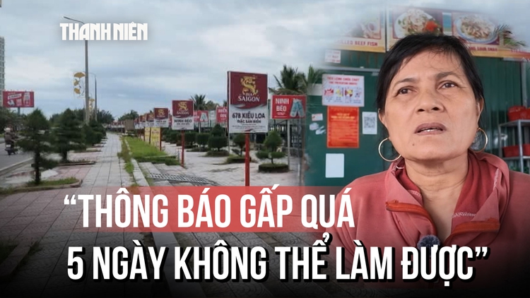 Tiểu thương dọc biển Nhật Lệ thấp thỏm vì 'phải di dời ngay'