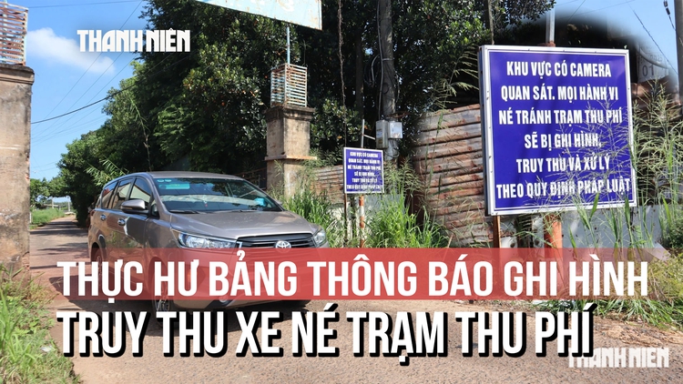 Thực hư bảng thông báo 'né trạm thu phí sẽ bị ghi hình, truy thu': Tài xế nói gì?