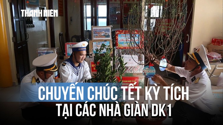 Mang xuân từ đất liền đến các nhà giàn DK1