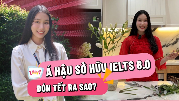 Á hậu đạt IELTS 8.0 đón tết ra sao với chồng tiến sĩ?