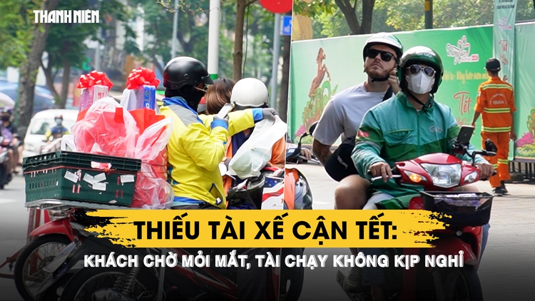 Chờ mòn mỏi đặt xe công nghệ ngày cận tết: Bắt mãi không có cuốc, tài chạy không kịp nghỉ