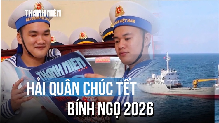 Từ nhà giàn, tàu trực, lính hải quân gửi lời chúc tết Nhân dân cả nước