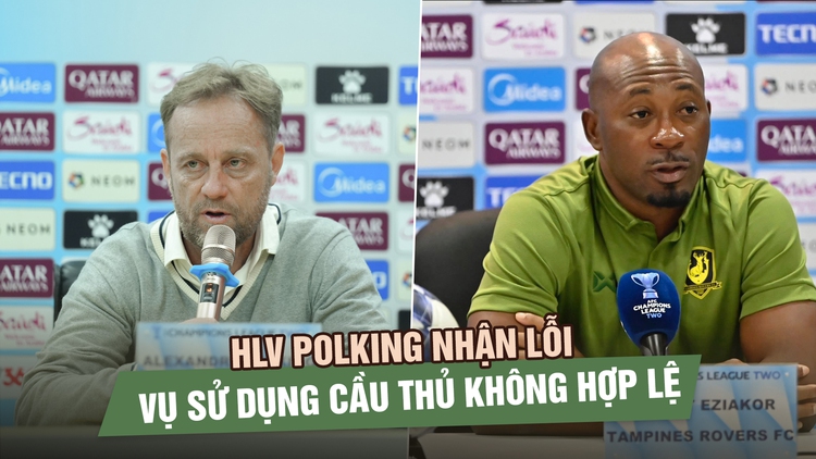 HLV Polking nhận lỗi vụ sử dụng cầu thủ không hợp lệ, HLV Tampines Rovers tự tin chờ CLB CAHN